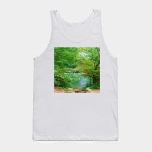 Isaiah 43:19 Behold I will do a New Thing -  BibleVerse Scripture with Nature Scene Trees and Water Tank Top